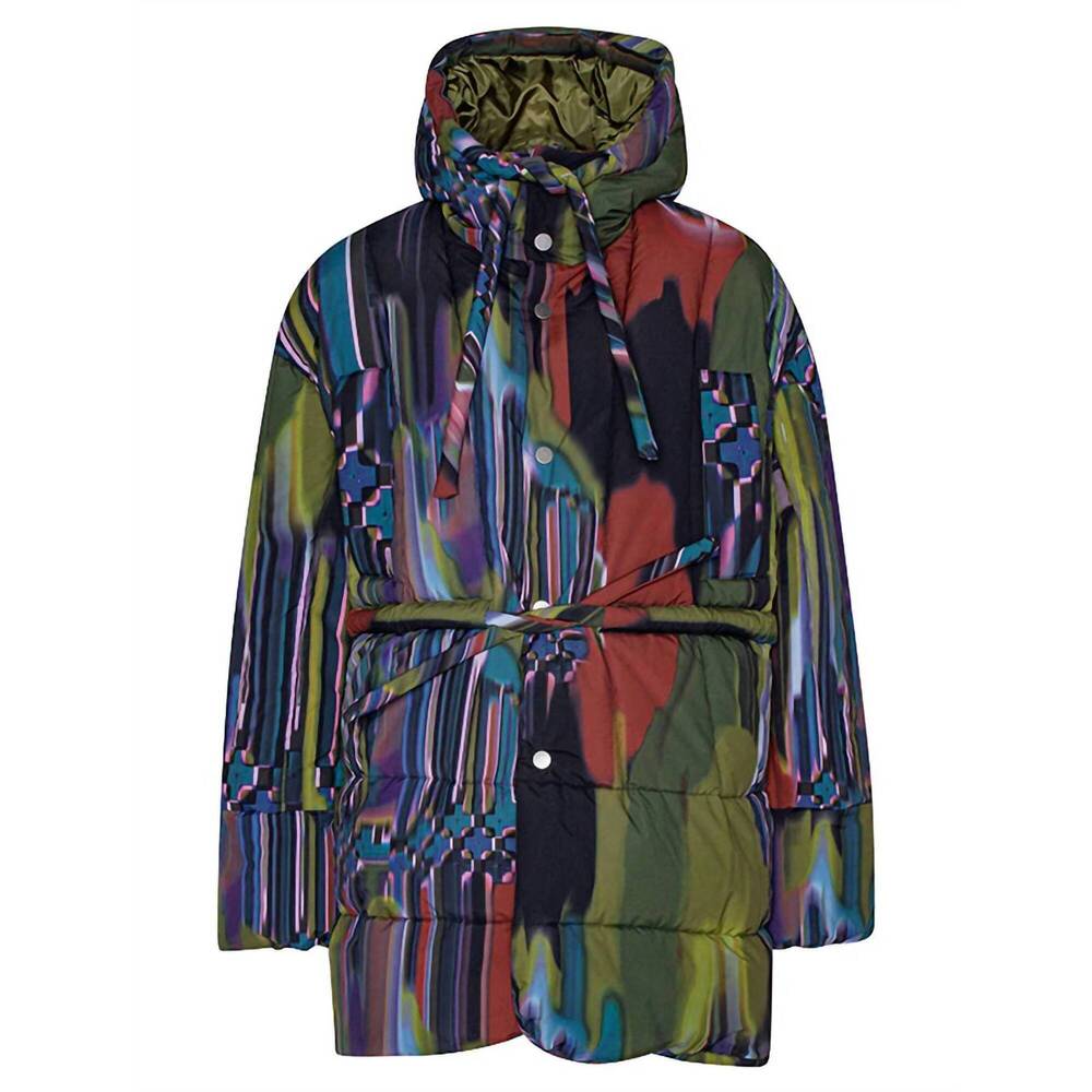 NEW HENRIK VIBSKOV puff puffer jacket in dark tetris drips - Picture 2 of 4